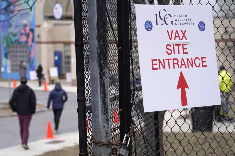 Picture of a vaccination site entrance