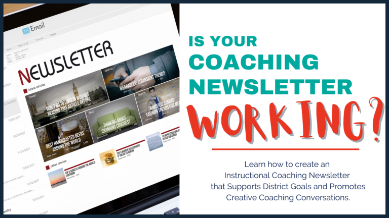 What is the Function of an Instructional Coaching Newsletter?