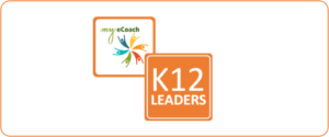 Logo images for K12Leaders and My eCoach