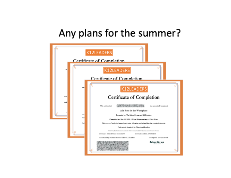 Announcing Free Certificates for AI, Data Advocacy, and Device Management Through K12Leaders Professional Pathways